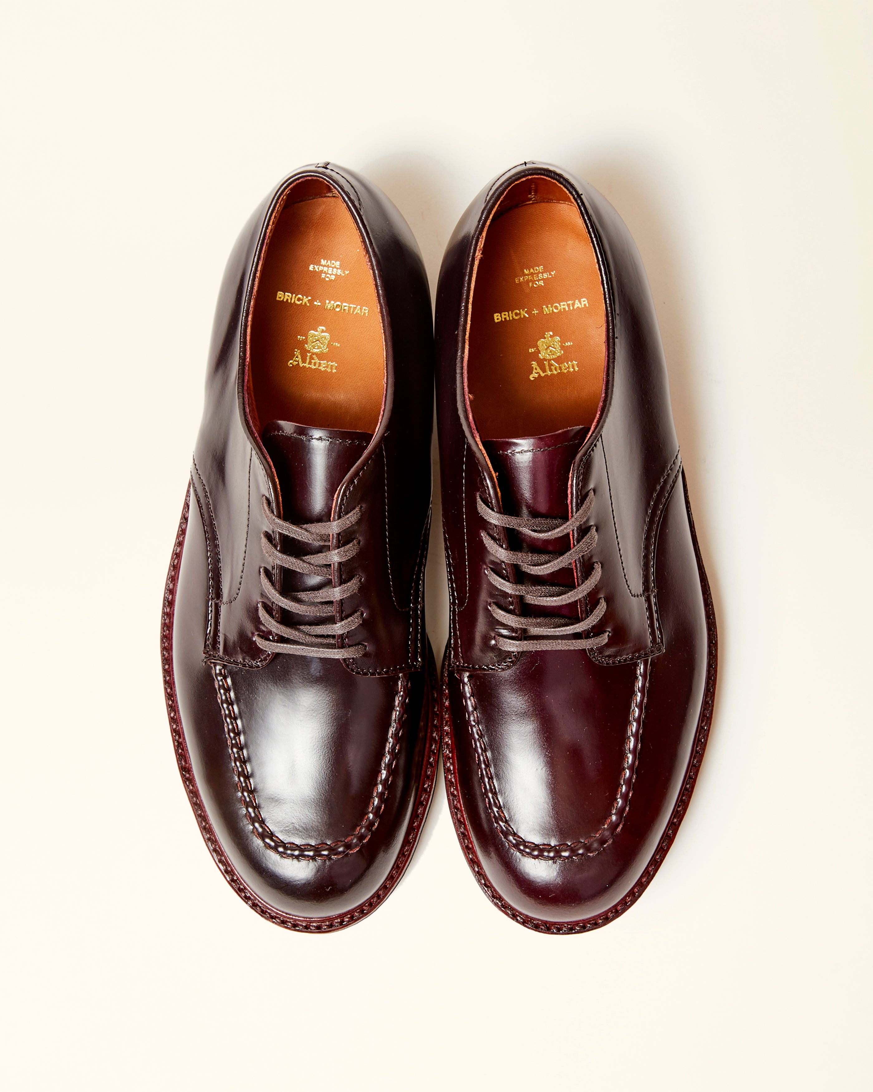 "Vashon" Handsewn Indy Shoe in Color 8 Shell Cordovan, Trubalance Last