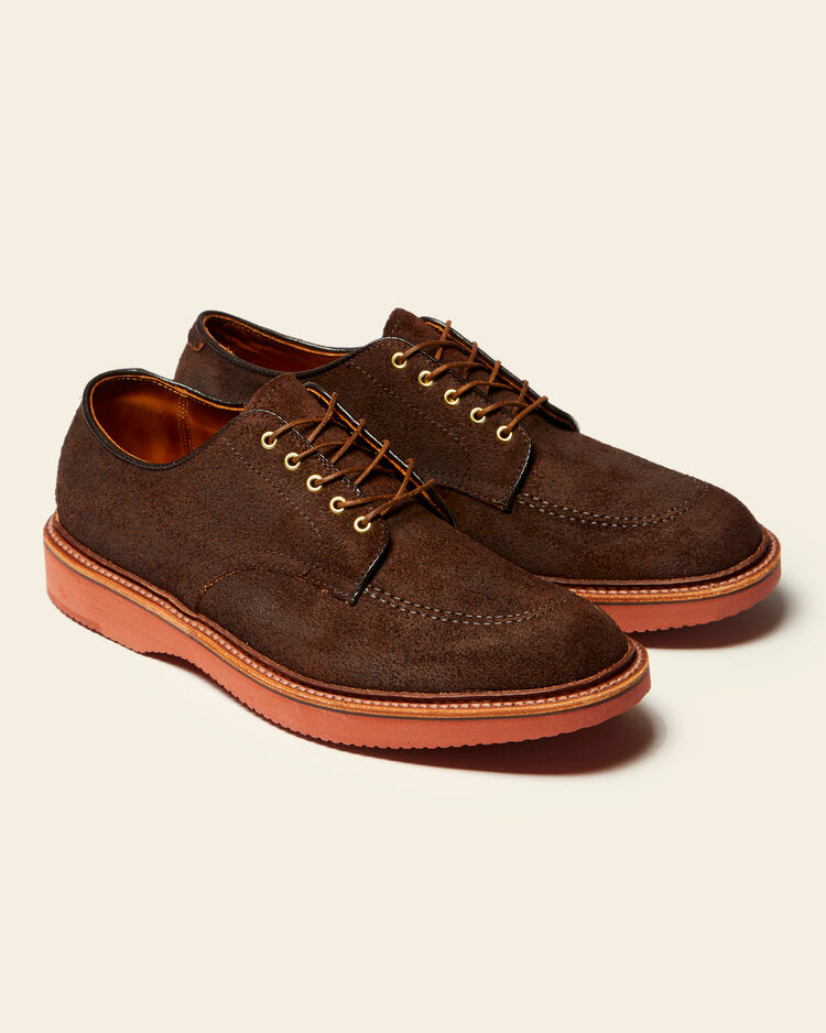 "Phinney" Indy Shoe in Tobacco Reverse Chamois, Trubalance Last