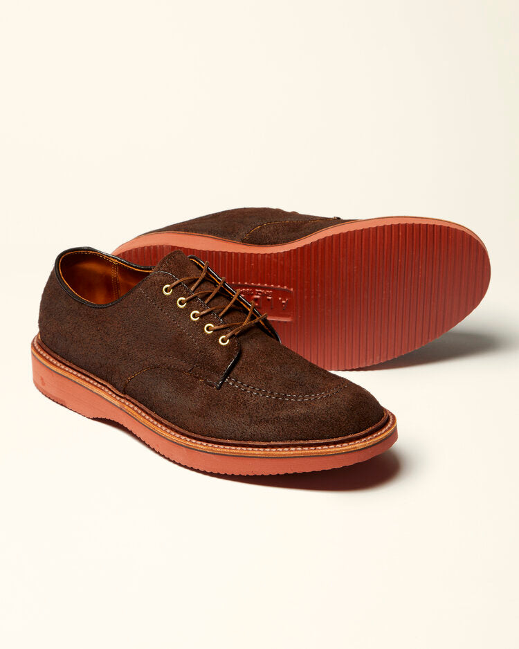 "Phinney" Indy Shoe in Tobacco Reverse Chamois, Trubalance Last