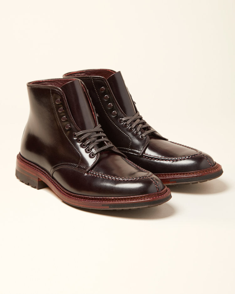 "Magnuson" Handsewn Norwegian Front Boot in Color 8 Shell Cordovan, Barrie Last