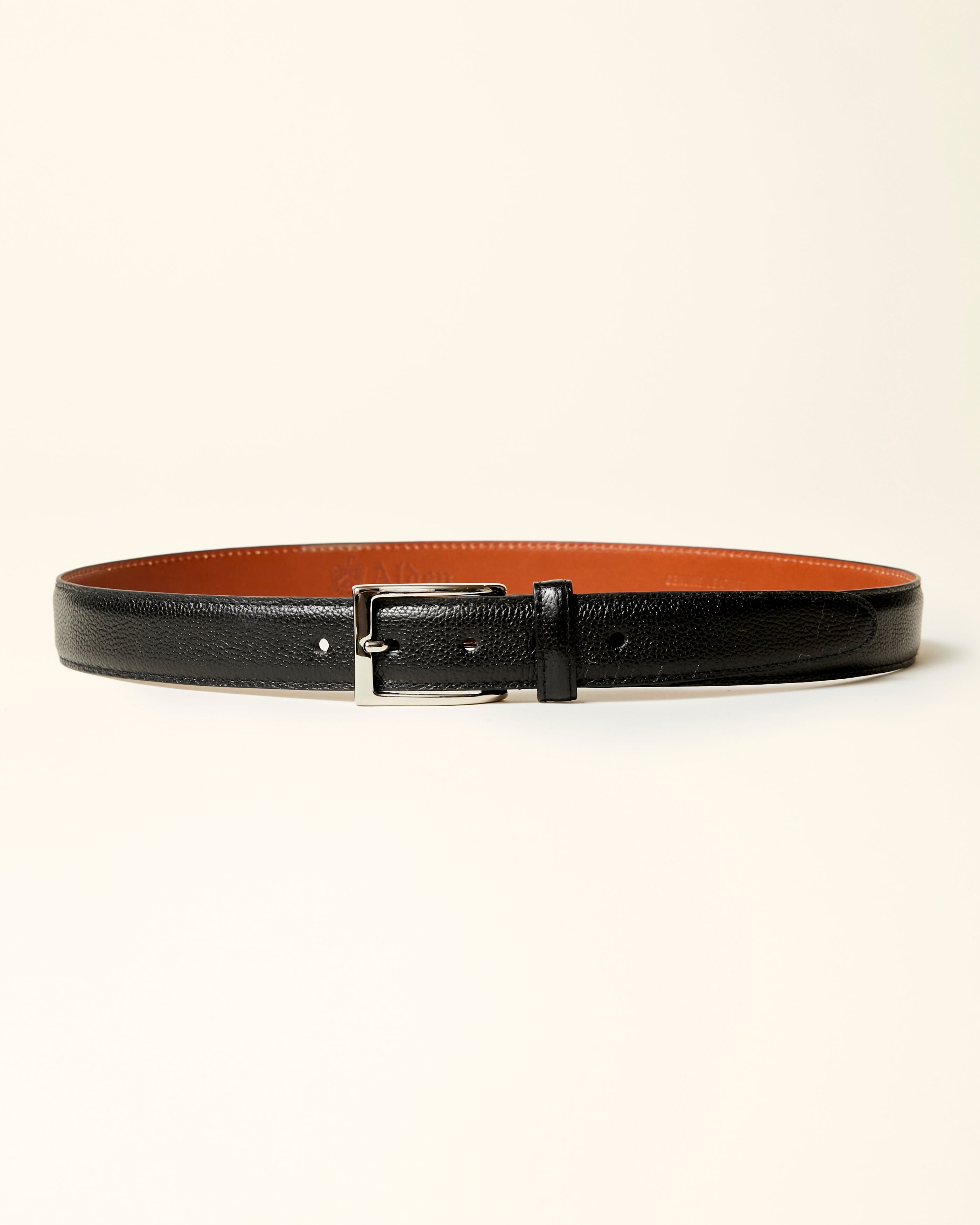 MB 0311 Black Alpine Grain Calfskin Belt 30mm