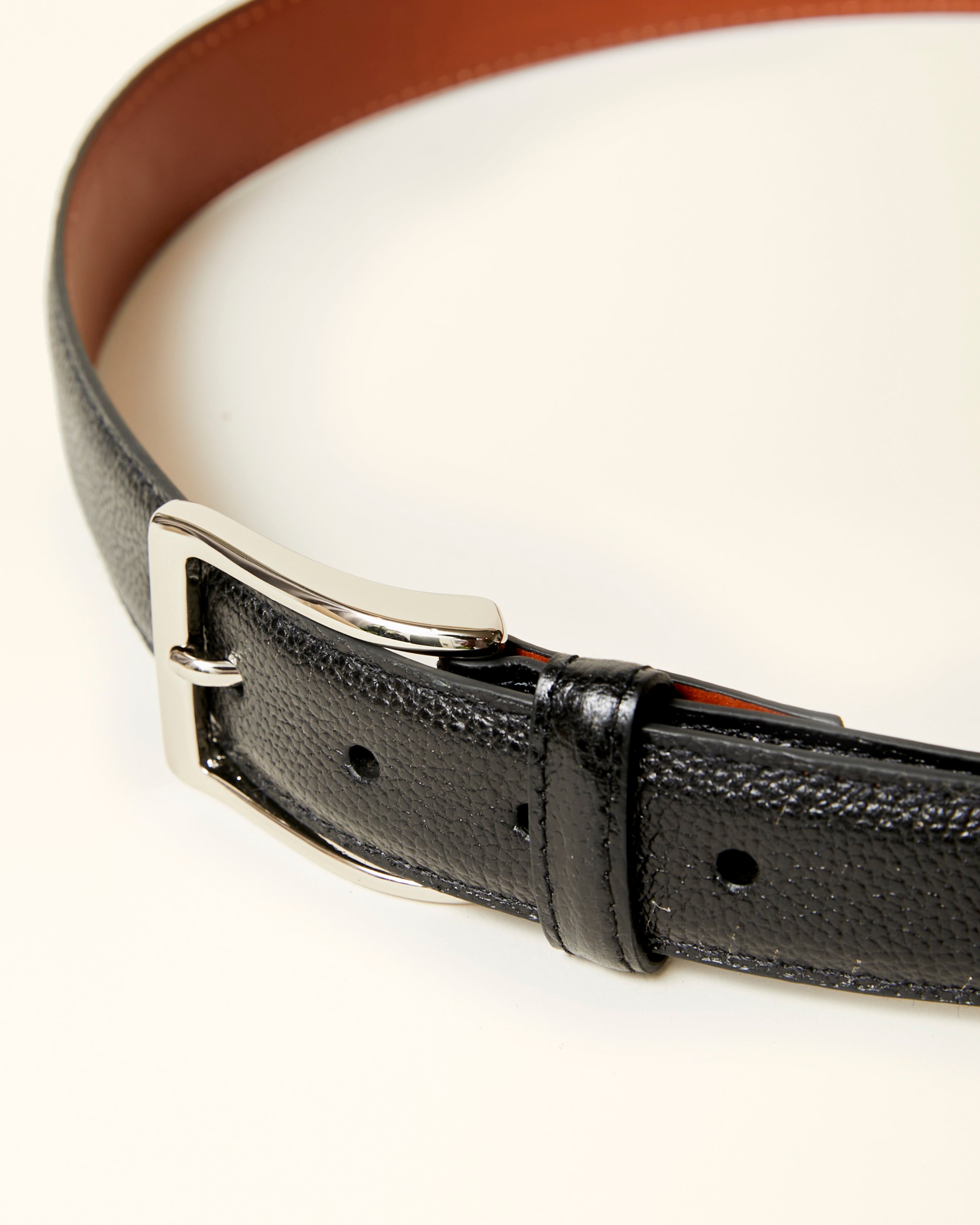 MB 0311 Black Alpine Grain Calfskin Belt 30mm