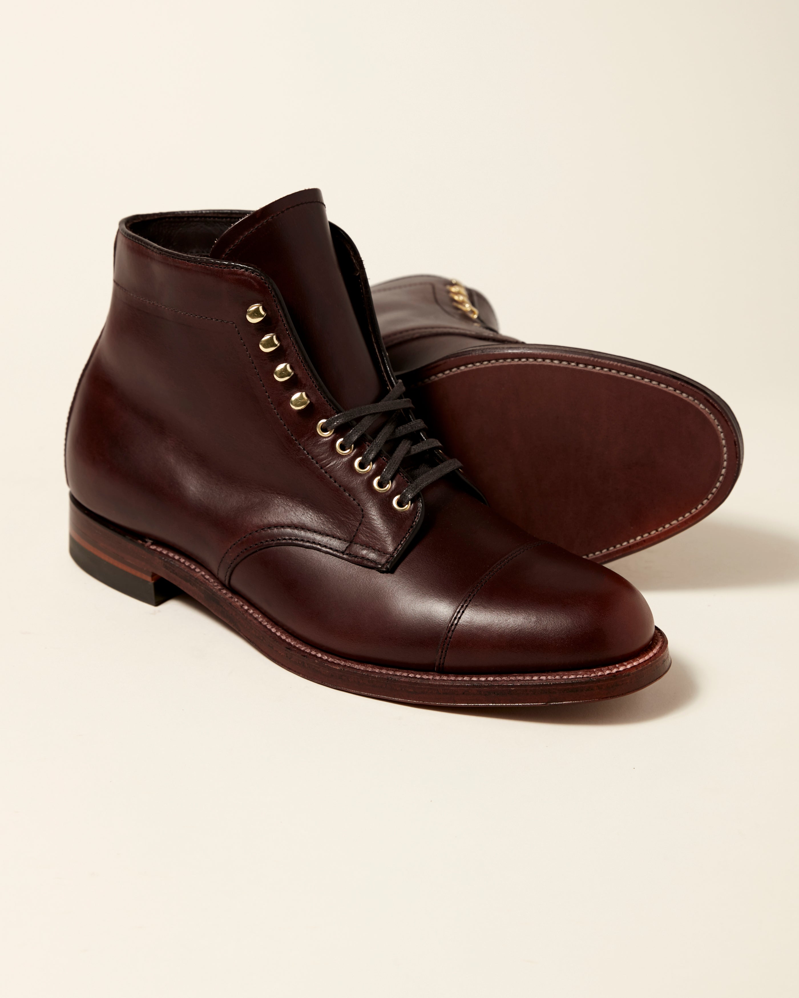 "Scout" Straight Tip Boot in Brown Chromexcel, Barrie Last