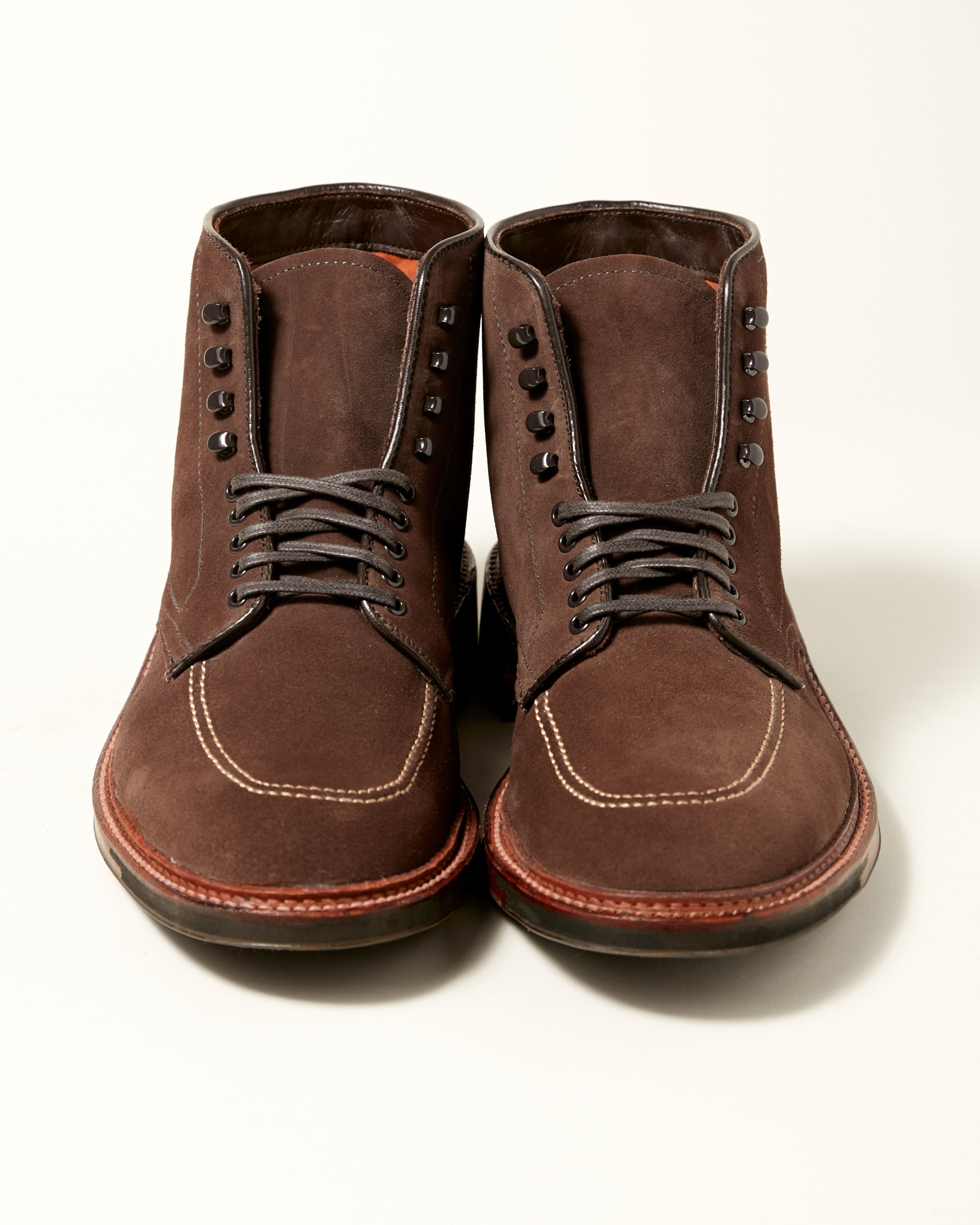 "Newport" Indy Boot in Humus Brown Suede, Trubalance Last