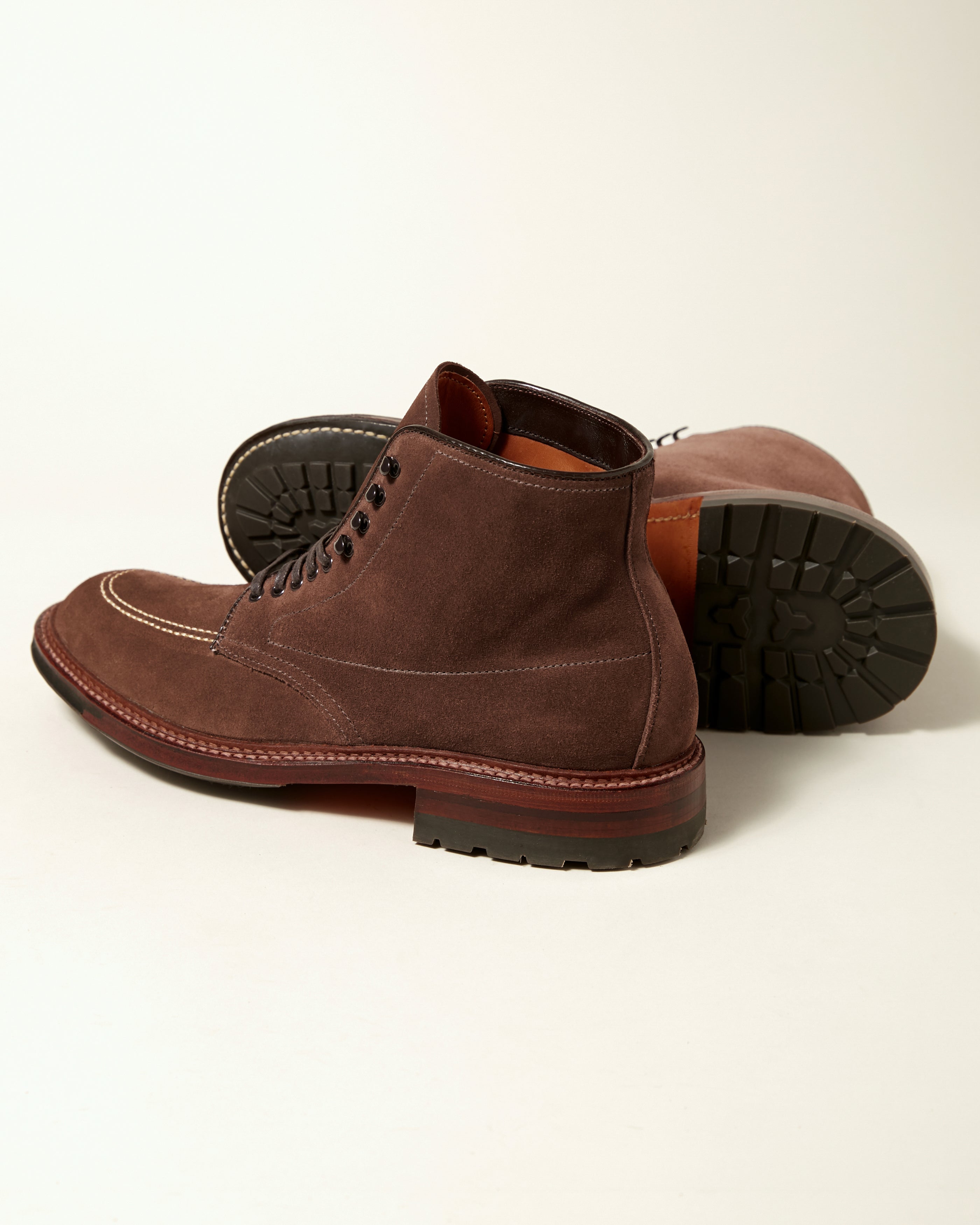 "Newport" Indy Boot in Humus Brown Suede, Trubalance Last