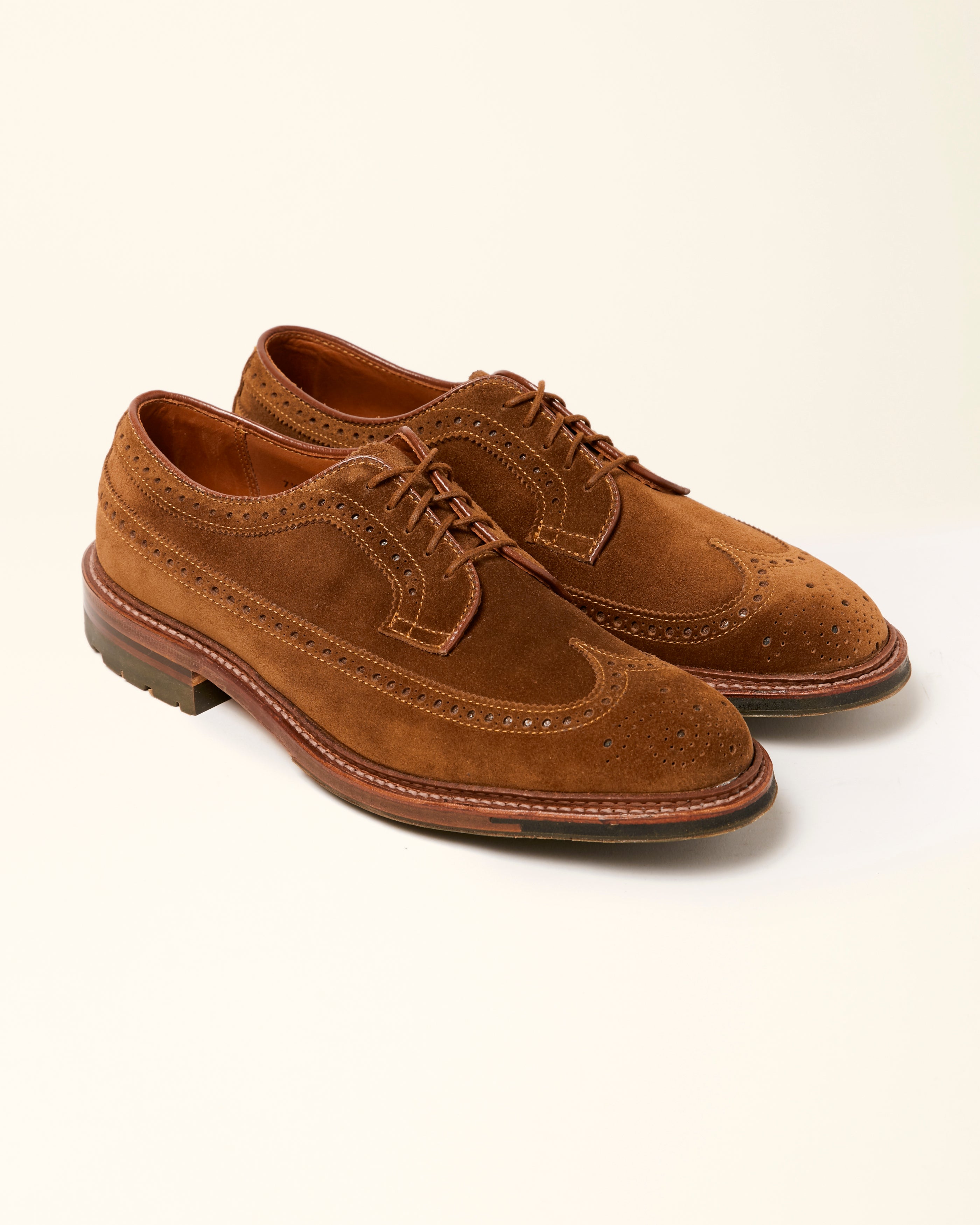 "Pike" Long Wing Blucher in Snuff Suede, Barrie Last
