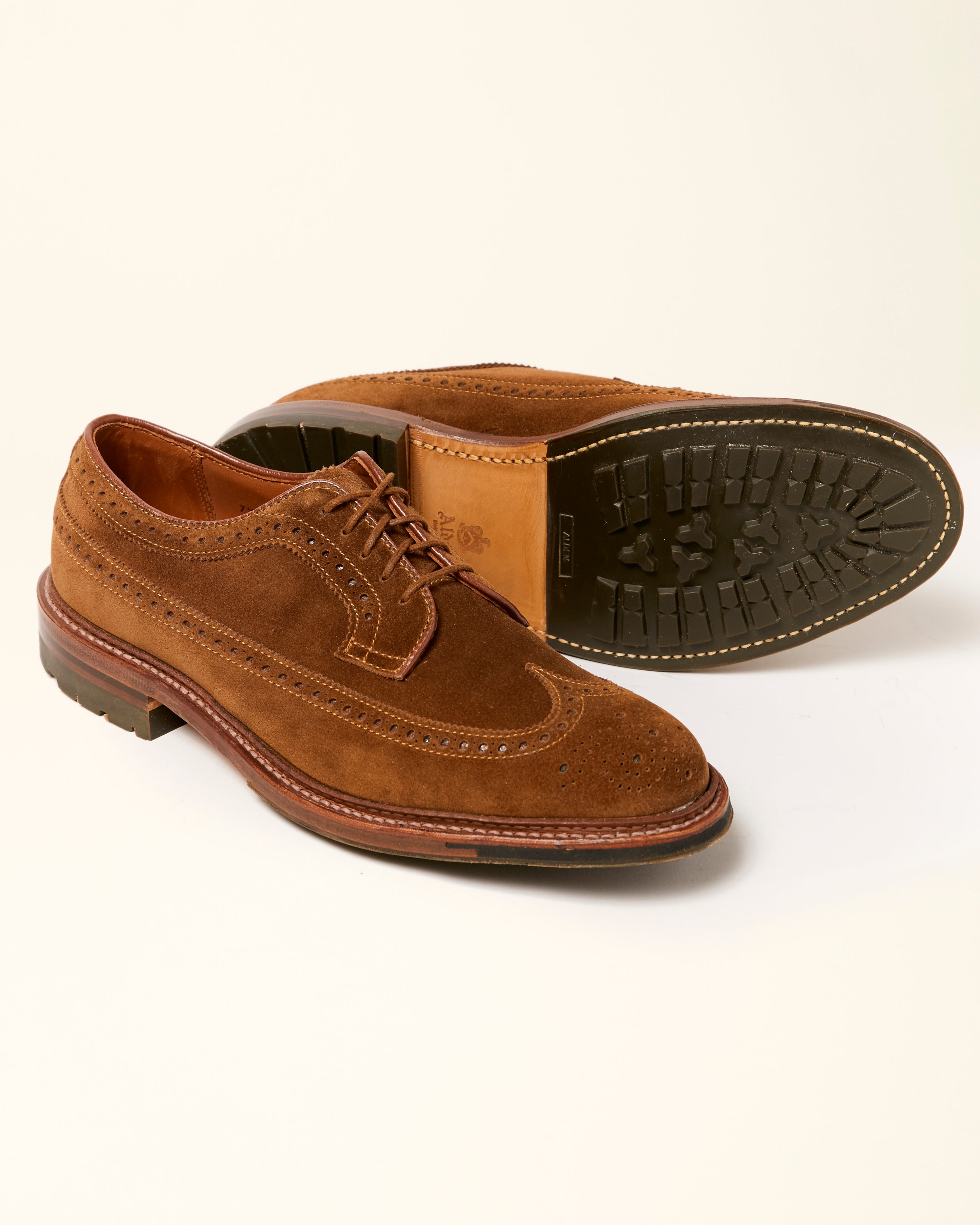 "Pike" Long Wing Blucher in Snuff Suede, Barrie Last