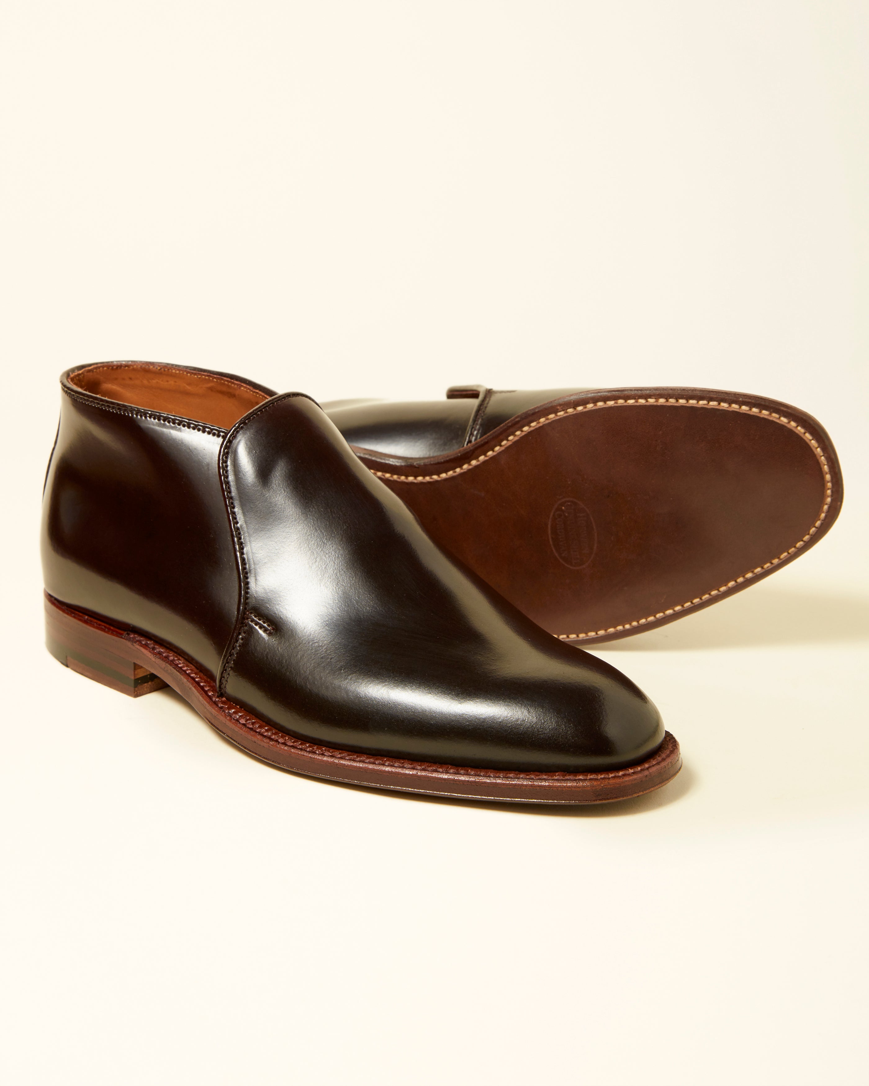 "Paramount" Slip-On Chukka Boot in Color 8 Shell Cordovan, Plaza Last