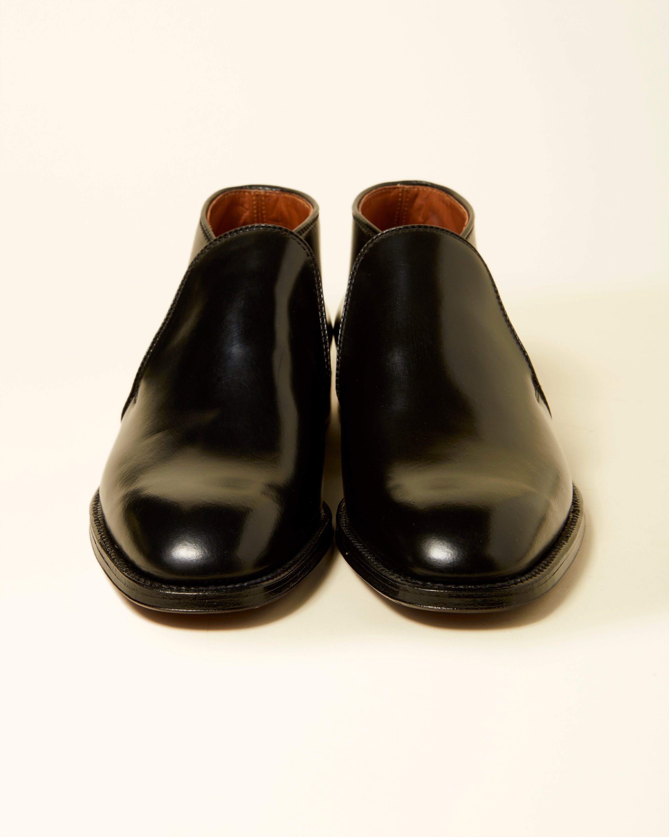 "Paramount" Slip-On Chukka Boot in Black Shell Cordovan, Plaza Last
