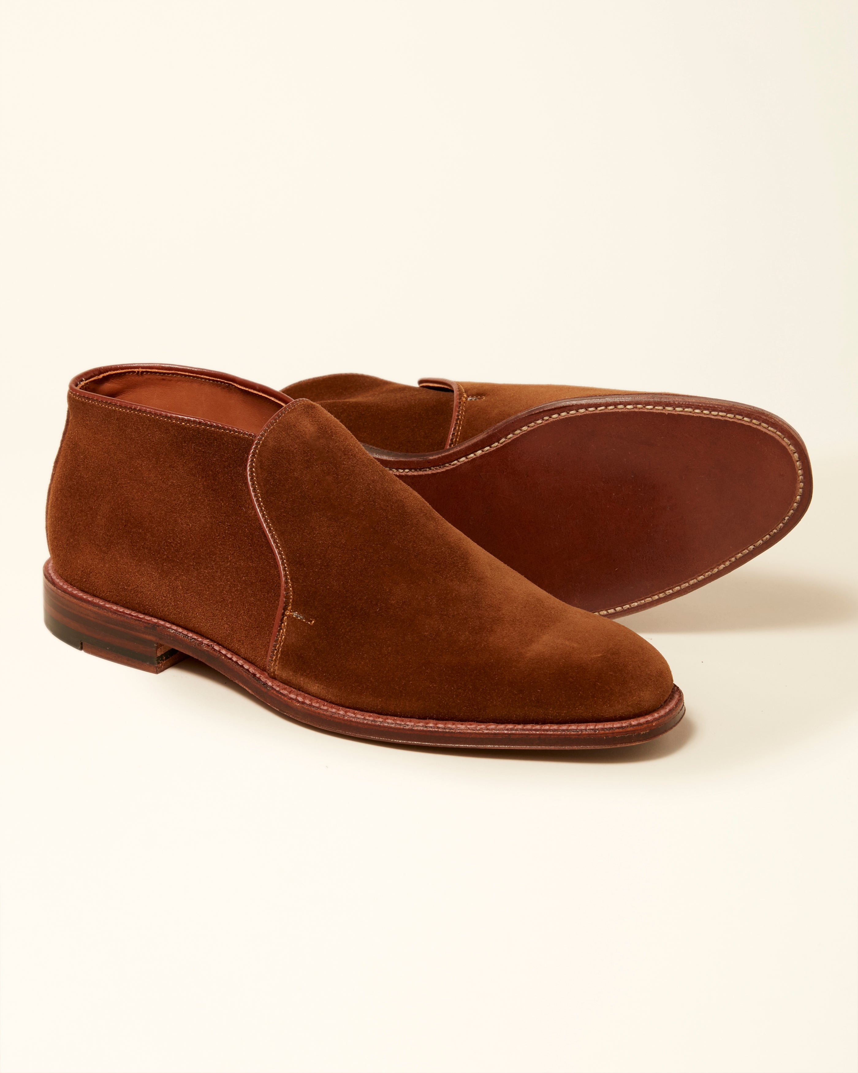 "Paramount" Slip-On Chukka Boot in Snuff Suede, Plaza Last