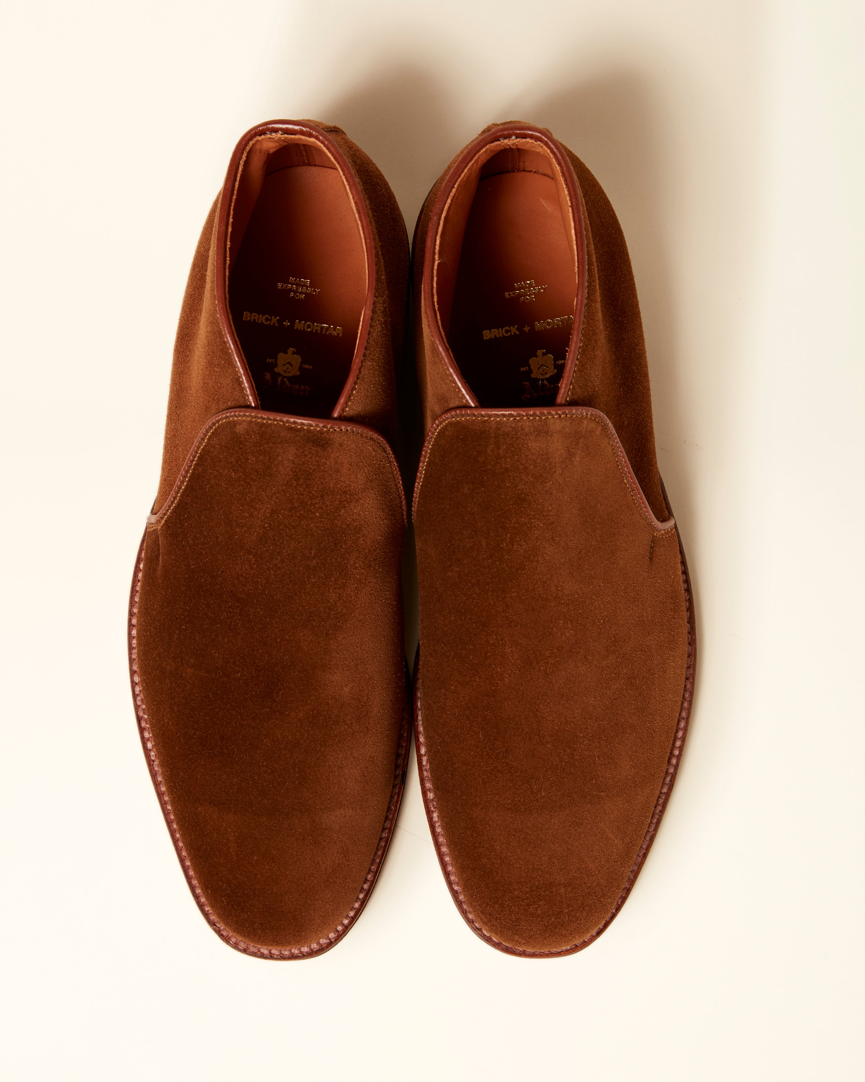 "Paramount" Slip-On Chukka Boot in Snuff Suede, Plaza Last