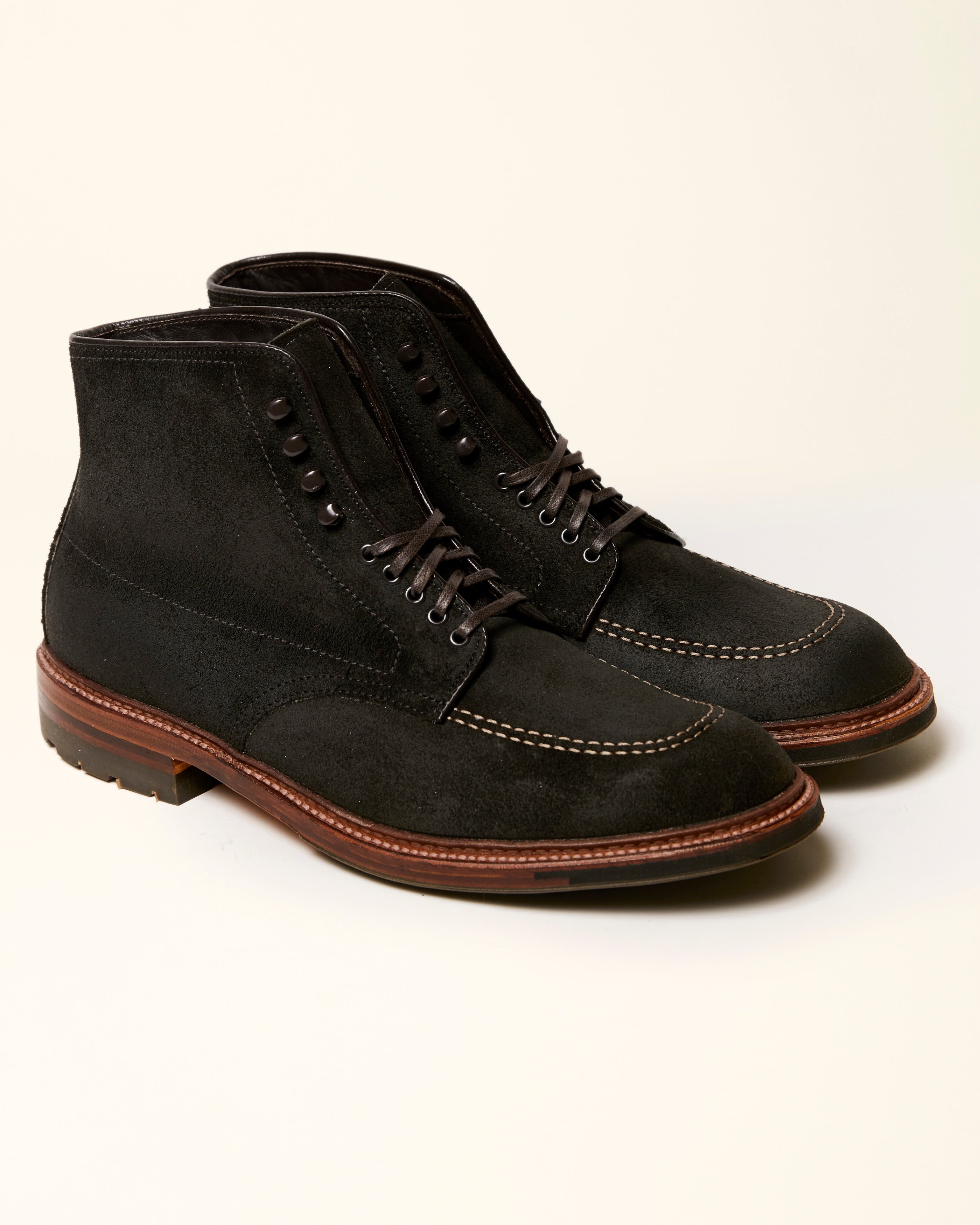 "Cascade" Indy Boot in Earth Reverse Chamois, Trubalance Last