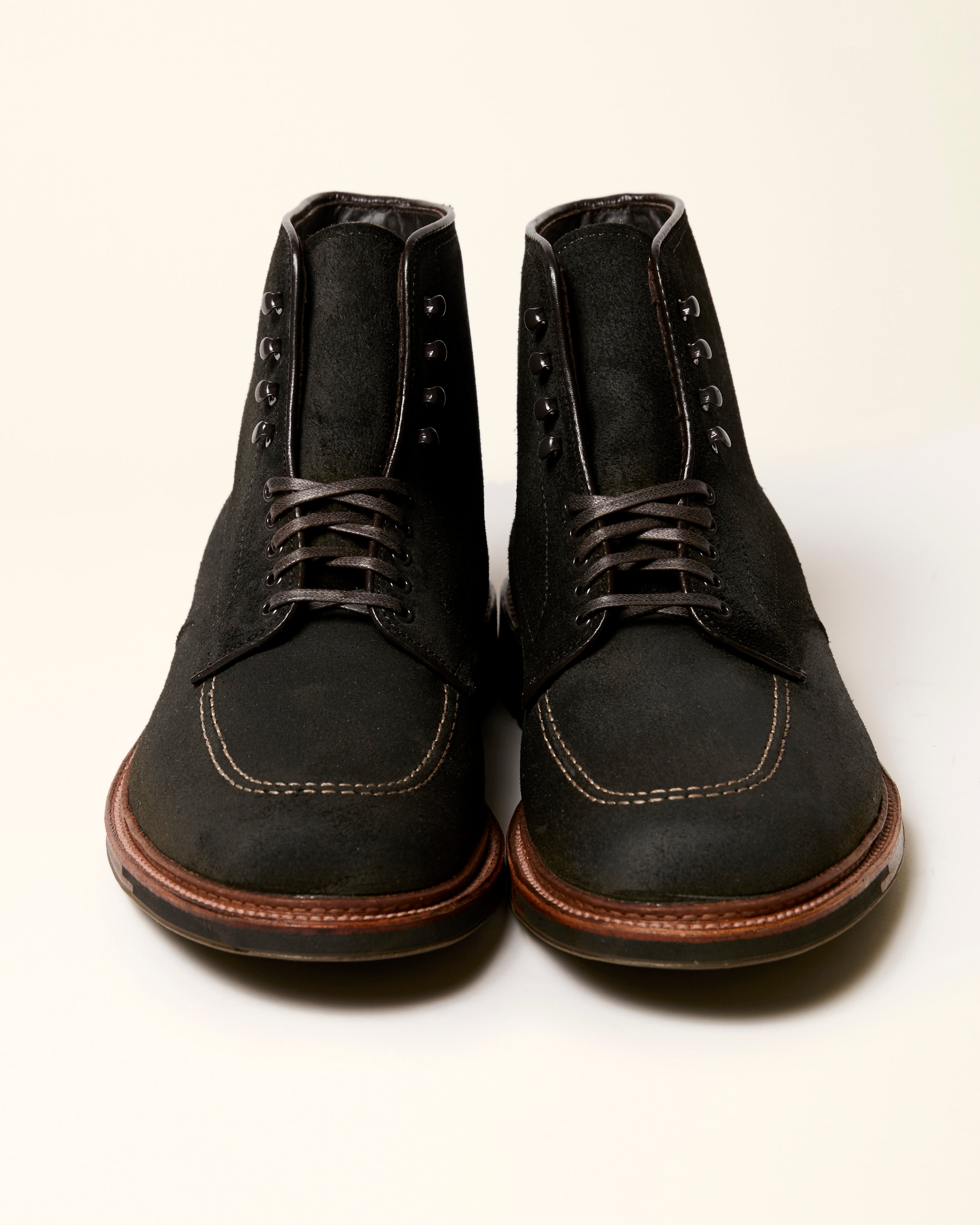 "Cascade" Indy Boot in Earth Reverse Chamois, Trubalance Last
