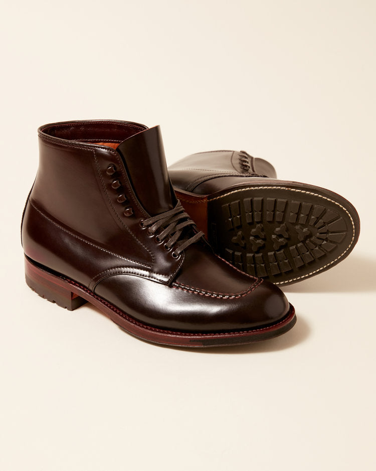 "Monarch" Handsewn Indy Boot in Color 8 Shell Cordovan, Trubalance Last