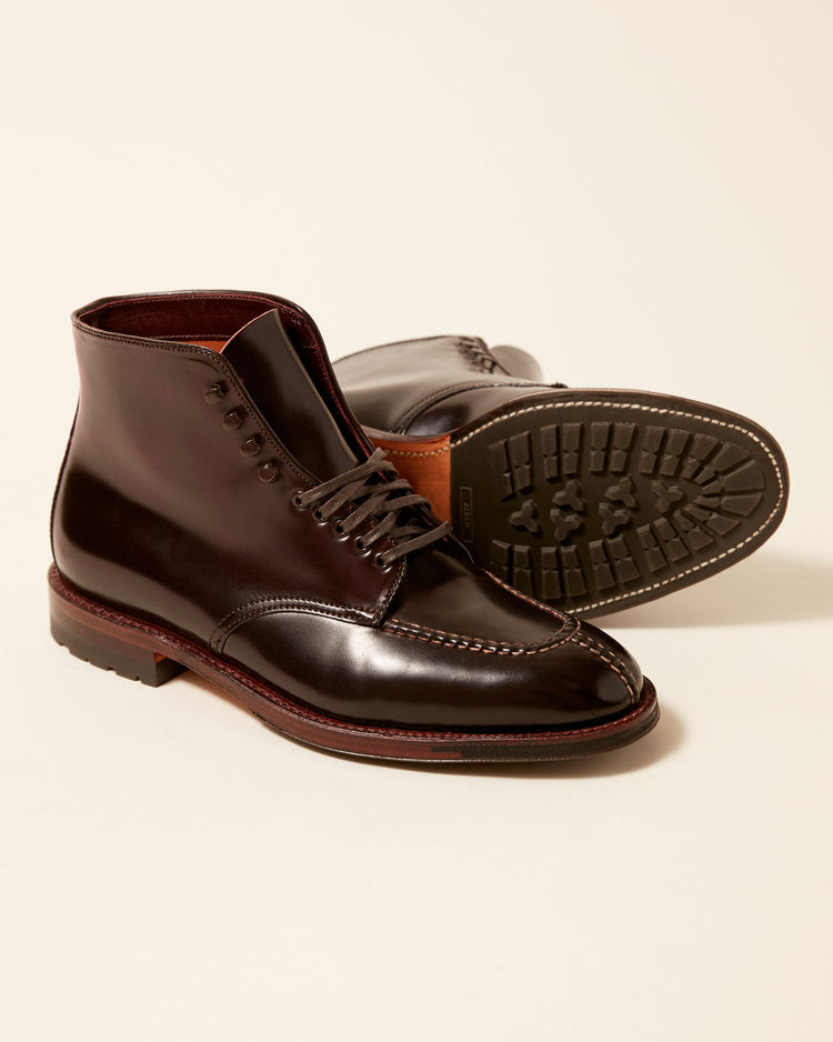 "Commander" Handsewn Norwegian Front Boot in Color 8 Shell Cordovan, Plaza Last (Pre-Order)