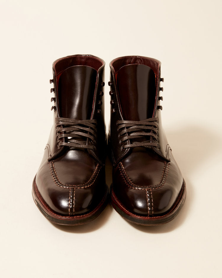 "Commander" Handsewn Norwegian Front Boot in Color 8 Shell Cordovan, Plaza Last (Pre-Order)