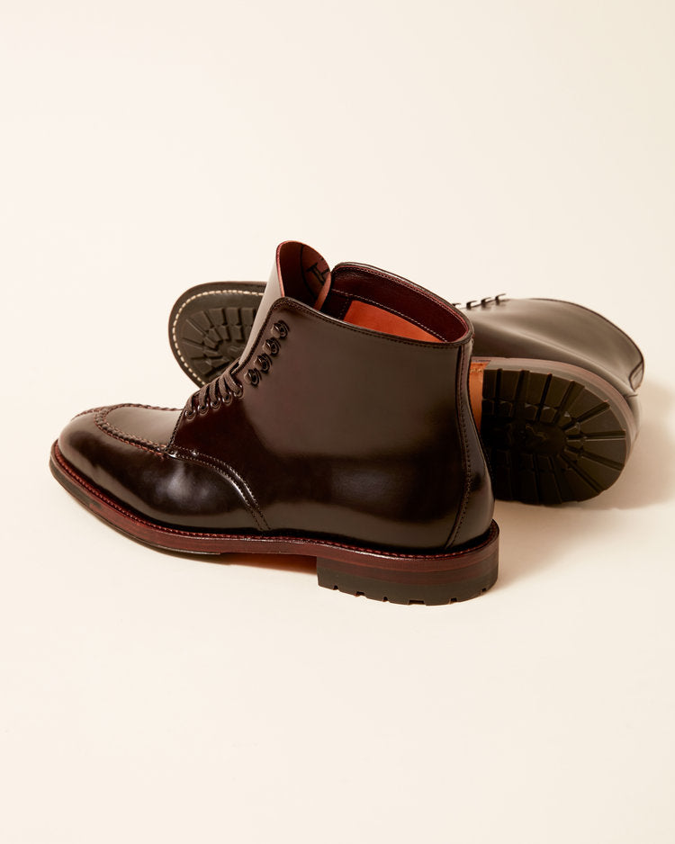 "Commander" Handsewn Norwegian Front Boot in Color 8 Shell Cordovan, Plaza Last (Pre-Order)