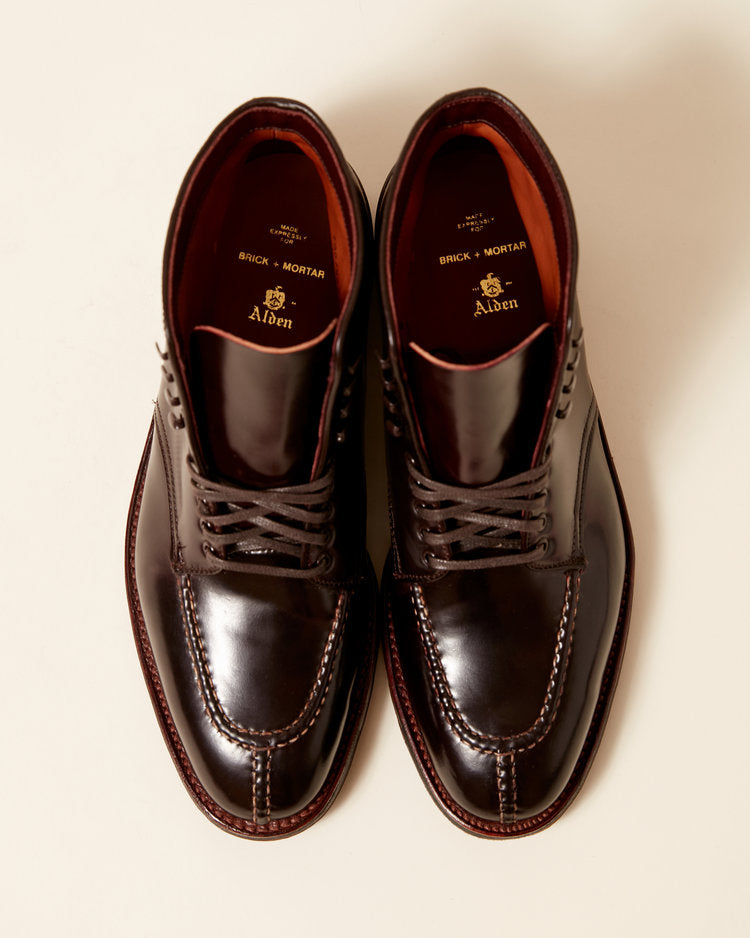 "Commander" Handsewn Norwegian Front Boot in Color 8 Shell Cordovan, Plaza Last (Pre-Order)