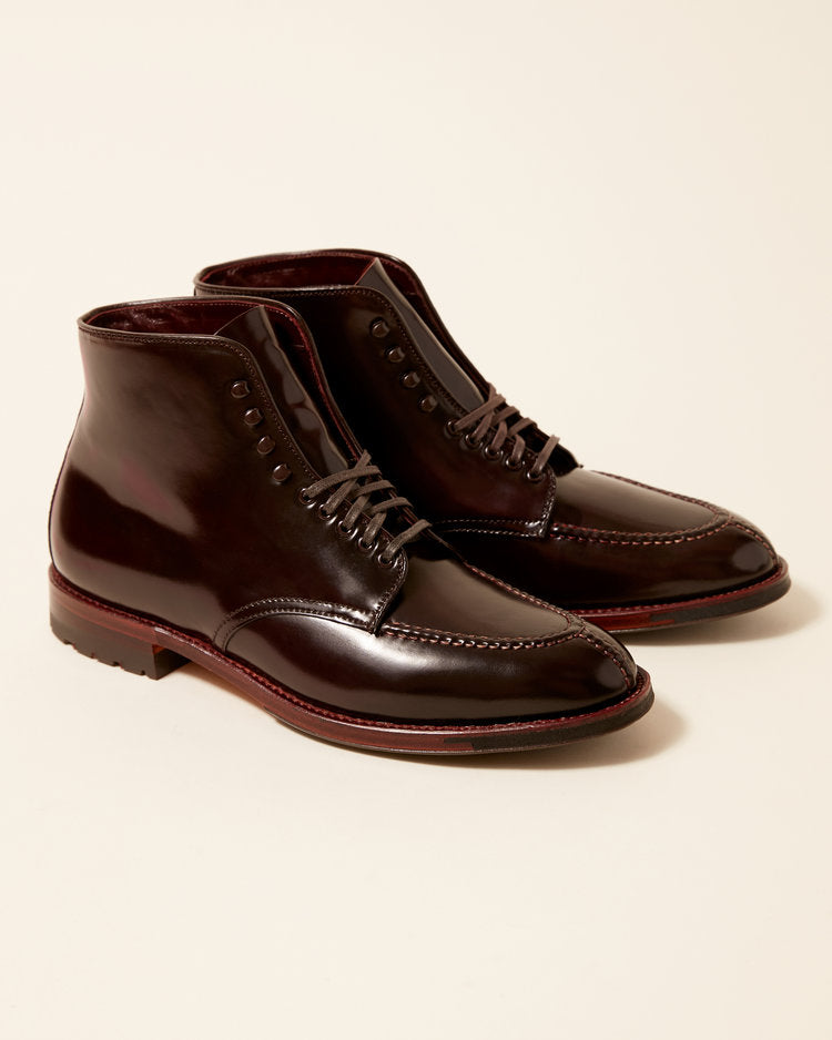 "Union Street" Handsewn Norwegian Front Boot in Color 8 Shell Cordovan, Aberdeen Last