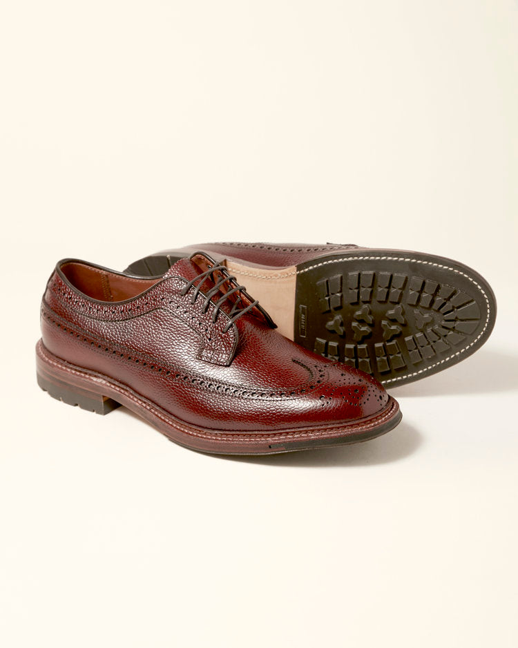 "Brent" Long Wing Blucher in Brown Scotch Grain, Barrie Last