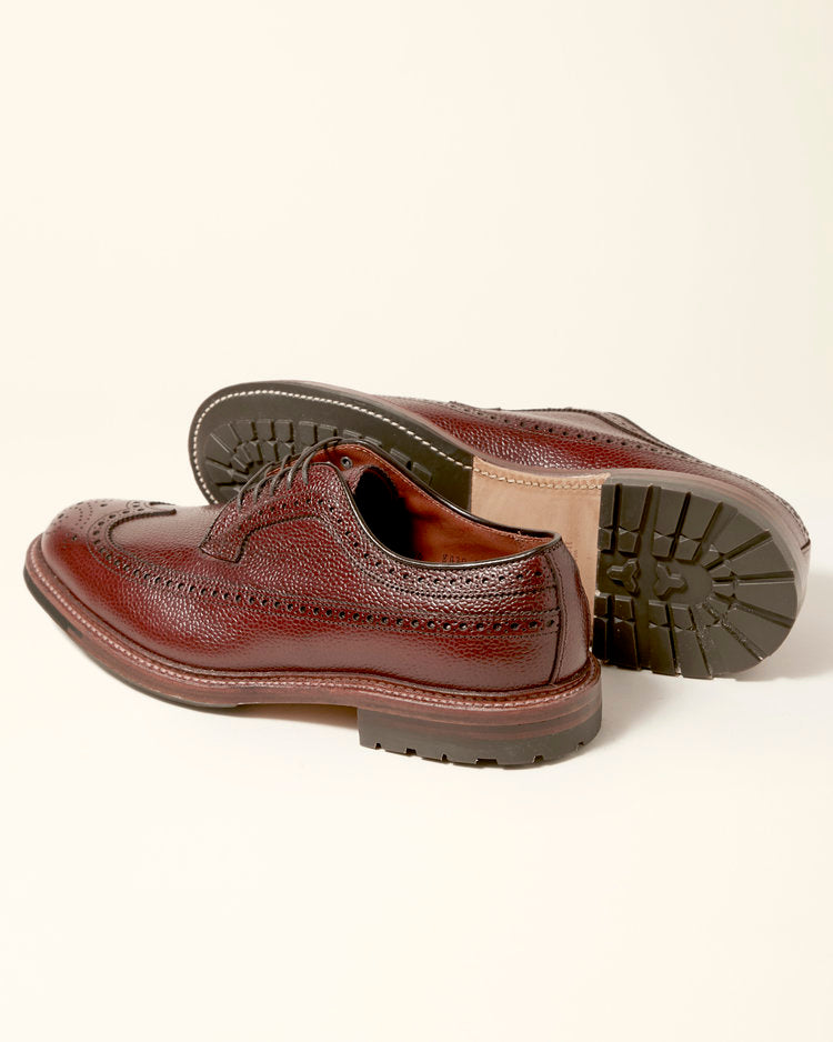 "Brent" Long Wing Blucher in Brown Scotch Grain, Barrie Last