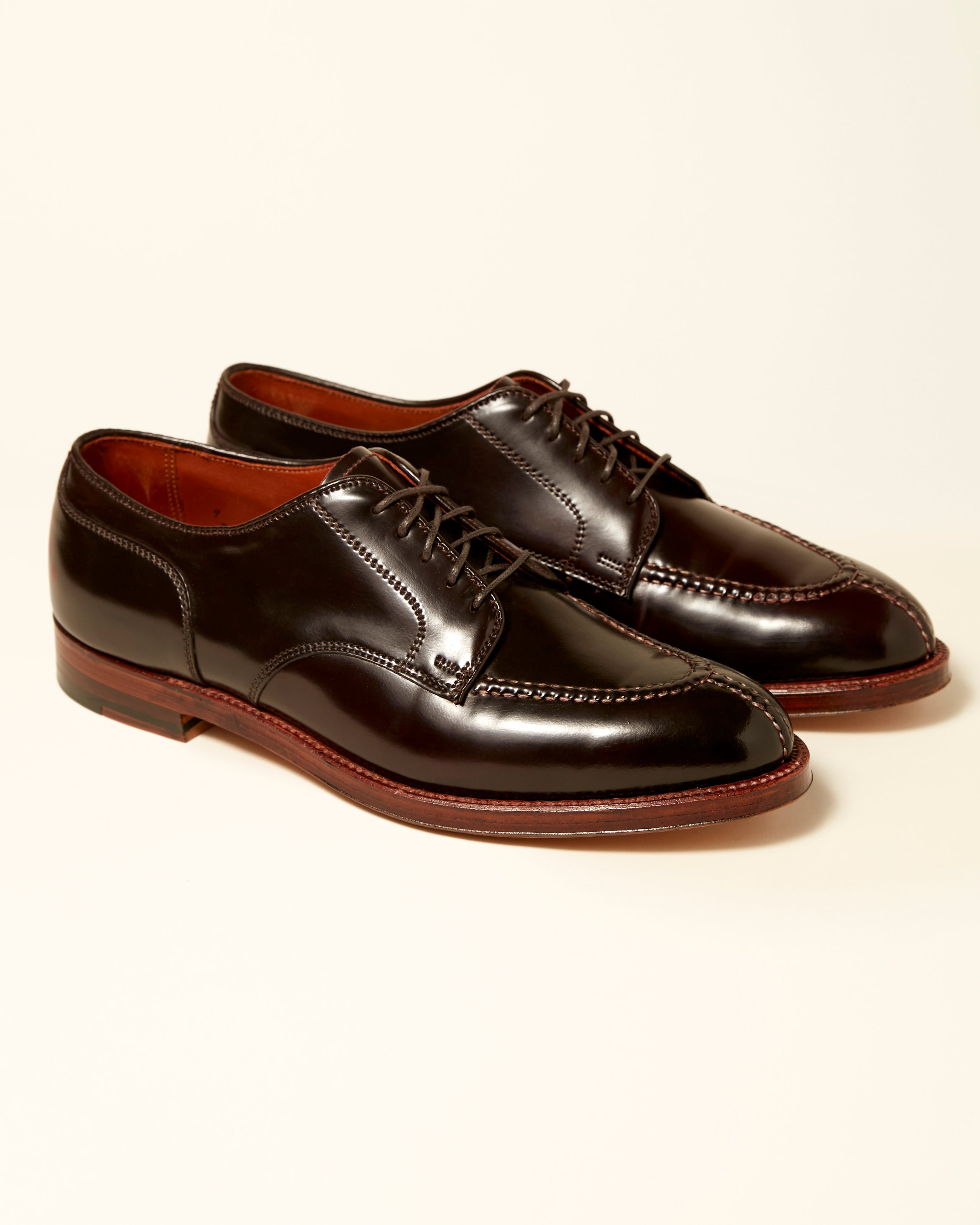 2210A Handsewn Norwegian Front Toe Derby in Color 8 Shell Cordovan, Aberdeen Last
