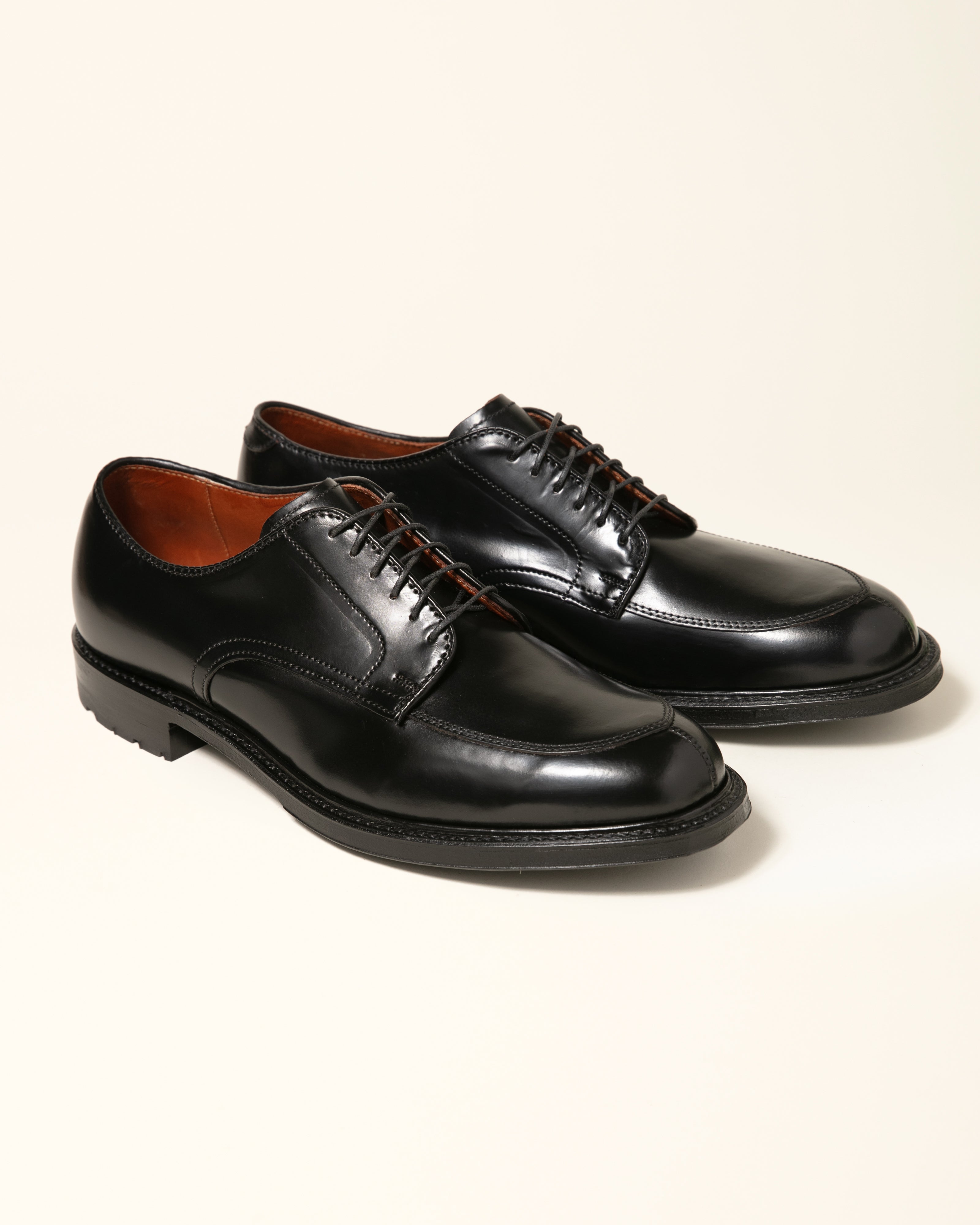 "Regent" V-Tip Derby in Black Shell Cordovan, Barrie Last