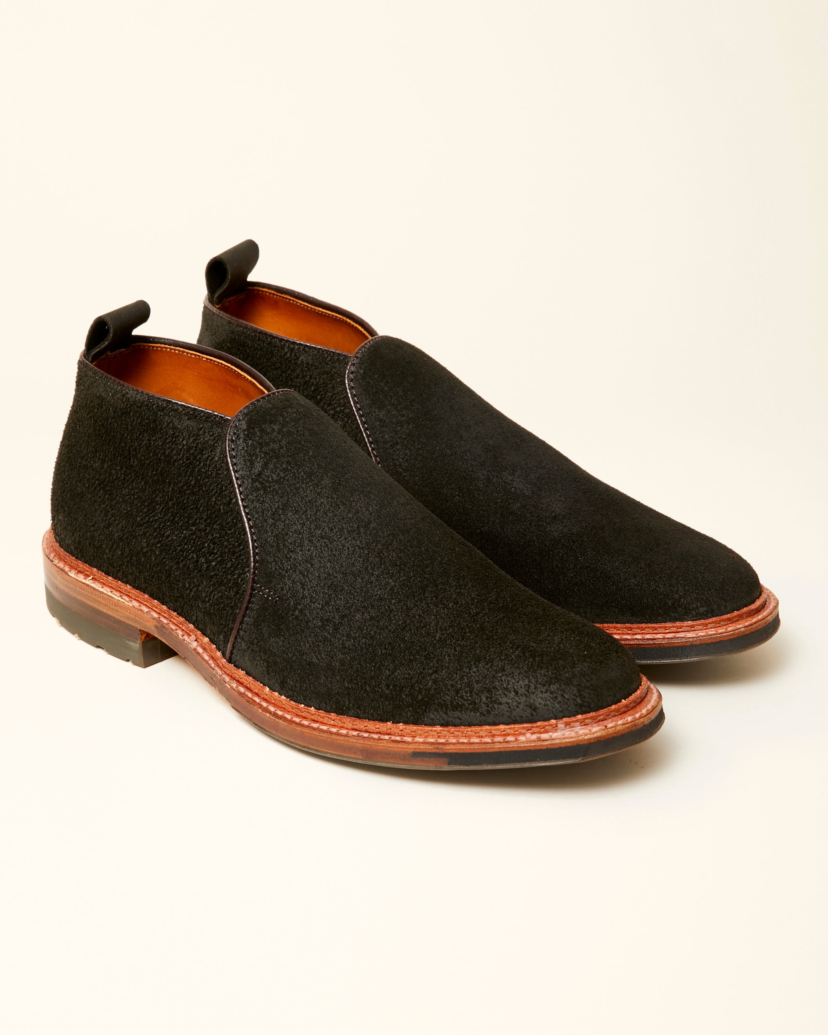 "Grays Harbor" Slip-On Chukka Boot in Earth Reverse Chamois, Barrie Last