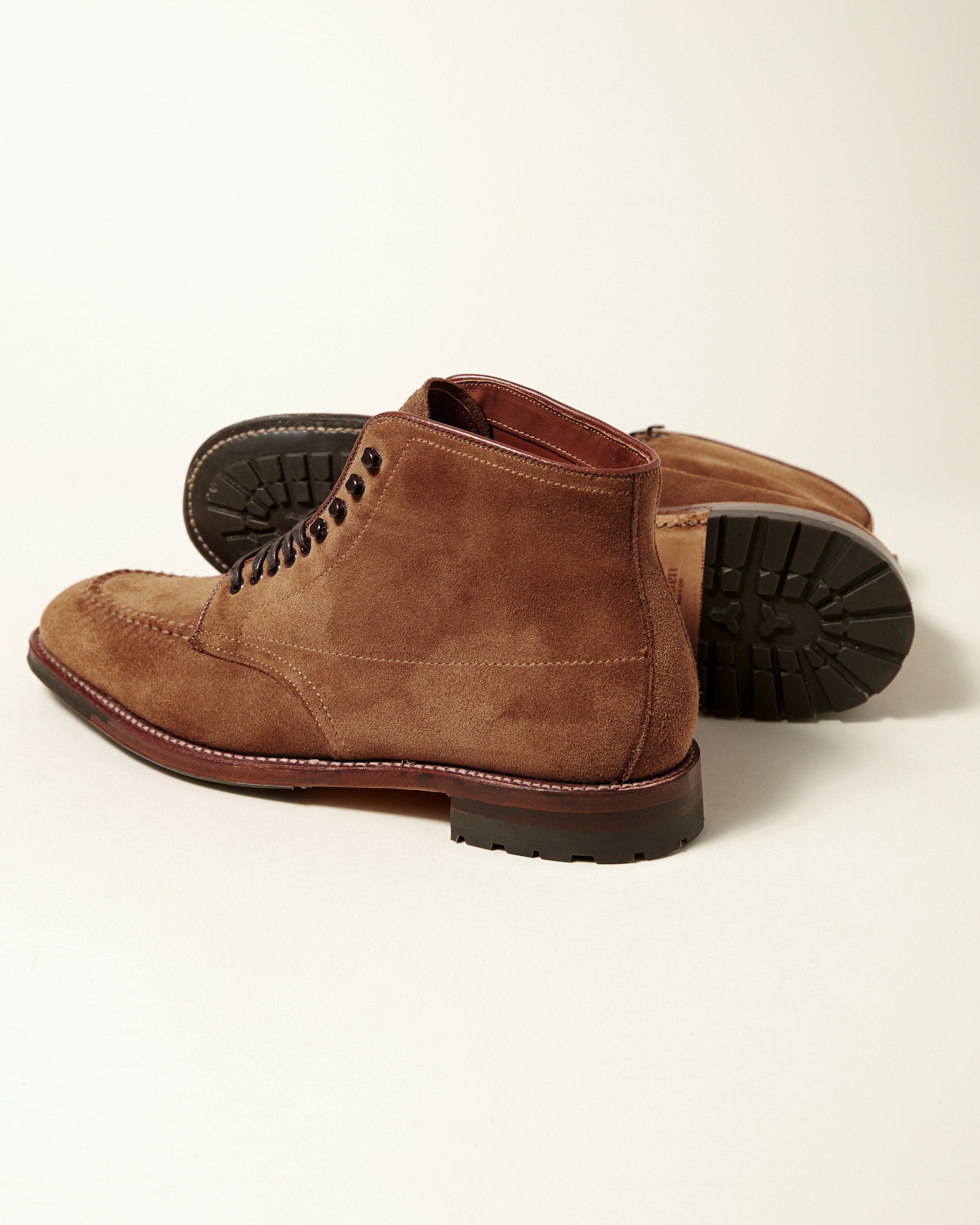 "Denny" Handsewn Indy Boot in Snuff Suede, Plaza Last